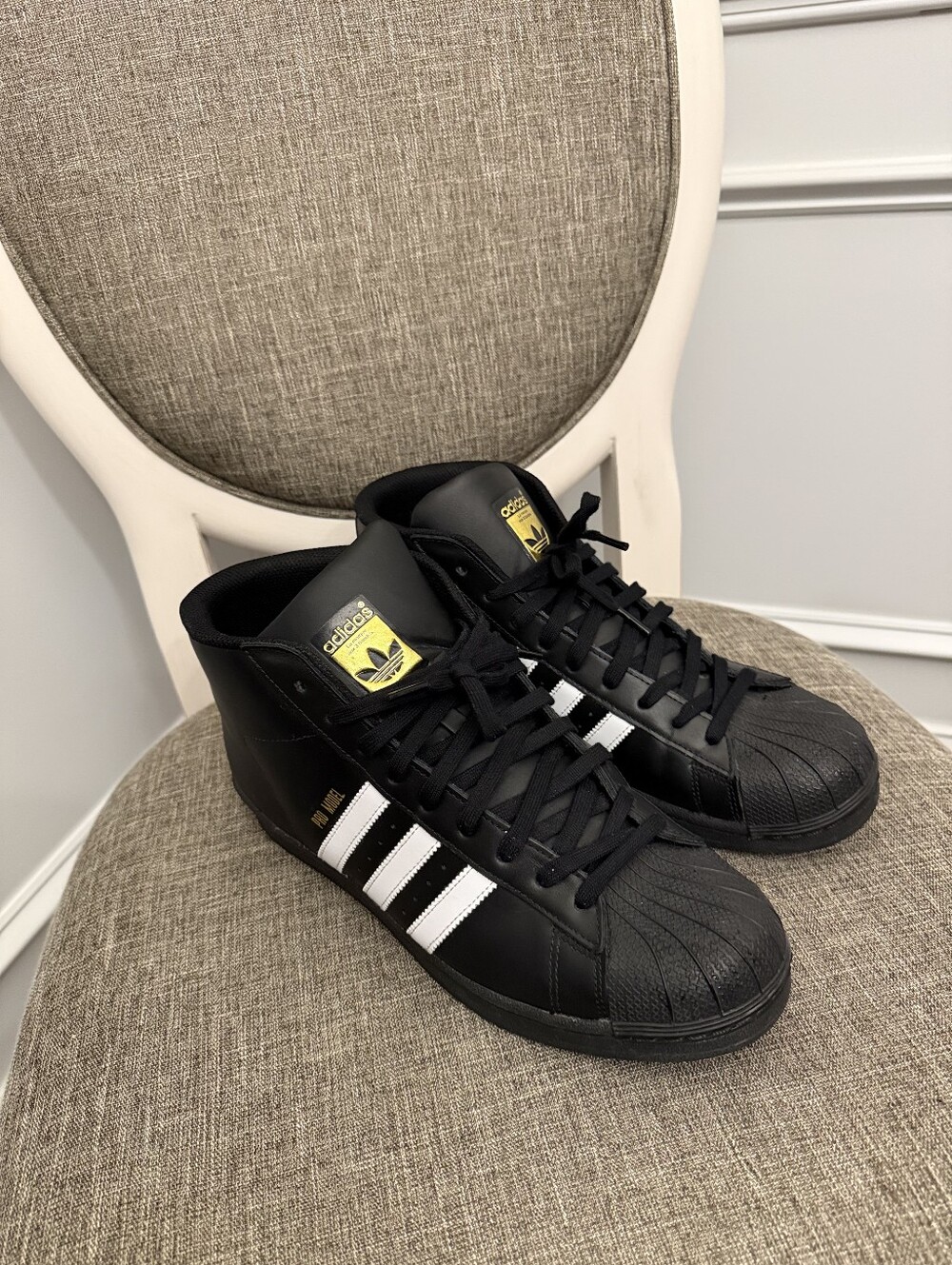 Adidas Pro Model Black And White Trainers Size 11